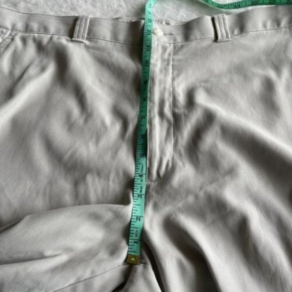 PGA Tour Tech Zone Golf Shorts Mens Size 40 Beige Flat‎ Front Stretch Athletic - Picture 8 of 12